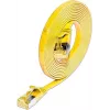Wirewin Cat6A Slim Ethernet tinklo kabelis U/FTP plokščias geltonas 1m 10Gbps PKW-STP-SLIM-K6A 1.0 GE