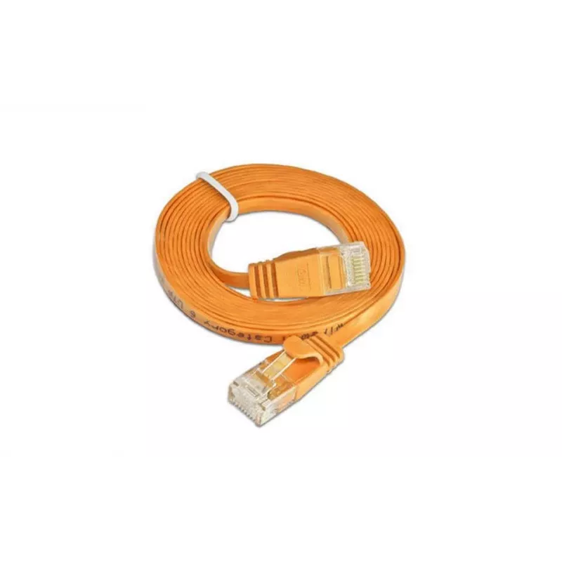 Wirewin Triotronik PKW-SLIM-KAT6 3.0 OR Cat6 U/UTP plonas Ethernet tinklo kabelis, RJ-45 male to male, 3m, oranžinis