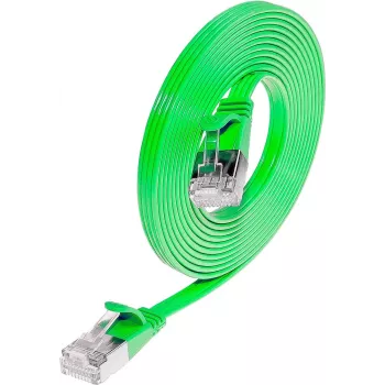 Wirewin Cat.6 Slim Patch Cable, STP (PIMF), 0,1 m, žalias PKW-STP-SLIM-KAT6 0.1 GN