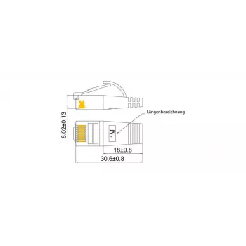 Wirewin Triotronik 0,15 m Cat6 U/FTP plonas Ethernet tinklo kabelis, RJ45 male to male, baltas (PKW-STP-SLIM-KAT6 0.15 WS)