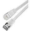 Wirewin Triotronik 0,15 m Cat6 U/FTP plonas Ethernet tinklo kabelis, RJ45 male to male, baltas (PKW-STP-SLIM-KAT6 0.15 WS)