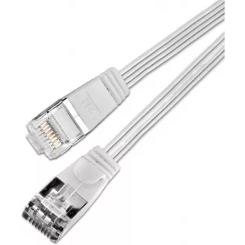 Wirewin Triotronik 0,15 m Cat6 U/FTP plonas Ethernet tinklo kabelis, RJ45 male to male, baltas (PKW-STP-SLIM-KAT6 0.15 WS)