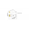 Wirewin Triotronik 0,15 m Cat6 U/FTP plonas Ethernet tinklo kabelis, RJ45 male to male, baltas (PKW-STP-SLIM-KAT6 0.15 WS)