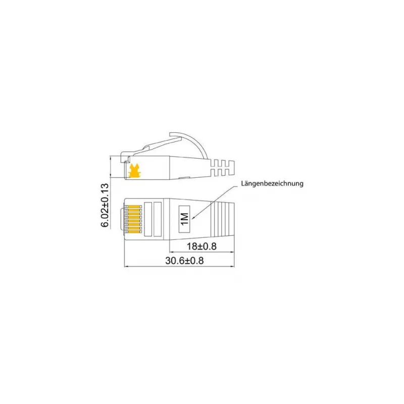 Wirewin Triotronik 0,15 m Cat6 U/FTP plonas Ethernet tinklo kabelis, RJ45 male to male, baltas (PKW-STP-SLIM-KAT6 0.15 WS)