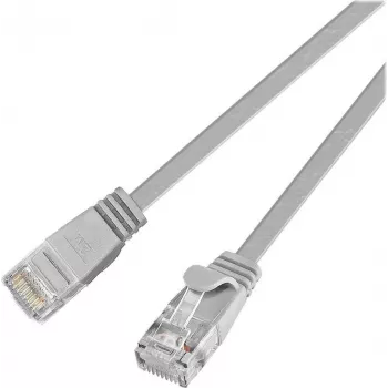 Wirewin Cat.6 SLIM tinklo kabelis U/UTP 0,1m pilkas PKW-SLIM-KAT6 0.1