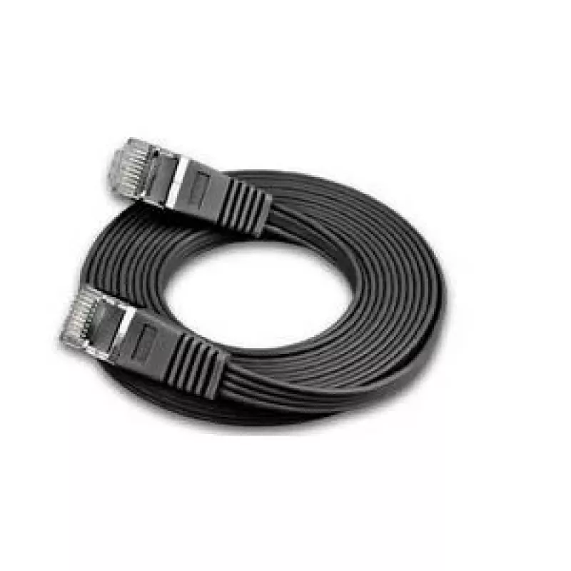 Wirewin Triotronik PKW-STP-SLIM-KAT6 1.0 SW Cat6 U/FTP plonas Ethernet tinklo kabelis, 1 m, juodas