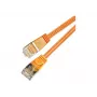 Wirewin Cat6 U/FTP plokščias plonas Ethernet tinklo kabelis, oranžinis, 15 m PKW-STP-SLIM-KAT6 15.0 OR