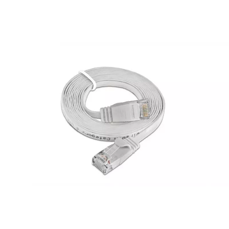 Wirewin Cat.6 Slim Patch Cable U/UTP 0,1 m baltas PKW-SLIM-KAT6 0.1 WS