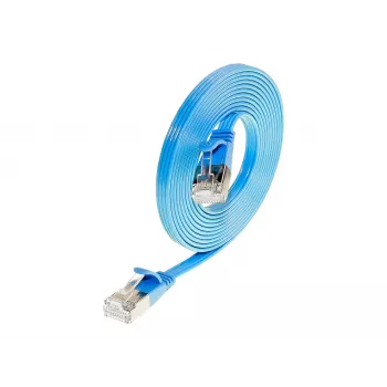Wirewin Triotronik Cat6 U/FTP plonas tinklo kabelis, 3m, mėlynas PKW-STP-SLIM-KAT6 3.0 BL