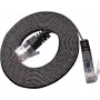 Wirewin Triotronik PKW-SLIM-KAT6 10.0 SW – 10m Cat6 U/UTP plonas Ethernet tinklo kabelis, RJ45 male to male, juodas