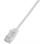 Wirewin SLIM UL6 1.5 WS - Cat.6 Slim-Light tinklo kabelis, U/UTP, 1,5 m, baltas (PKW-LIGHT-K6 1.5 WS)