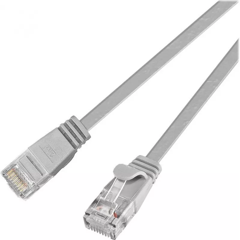 Wirewin Triotronik Cat6 U/UTP tinklo pataisos kabelis, 0,5 m, RJ45 male to male, pilkas PKW-SLIM-KAT6 0.5