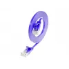 Wirewin Triotronik Cat6 U/UTP tinklo kabelis, 3m, RJ45 į RJ45, vyriškas į vyrišką, varinis, violetinis PKW-SLIM-KAT6 3.0 VT