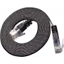 Wirewin Cat.6 U/UTP plonas tinklo kabelis, RJ45, 0,75 m, juodas PKW-SLIM-KAT6 0.75 SW