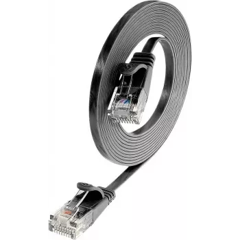 Wirewin Cat6 U/UTP plonas Ethernet tinklo kabelis, 7,5 m, juodas PKW-SLIM-KAT6 7.5 SW