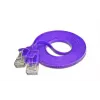 Wirewin SLIM tinklo kabelis U/UTP Cat6 0,75 m violetinės spalvos PKW-SLIM-KAT6 0.75 VT
