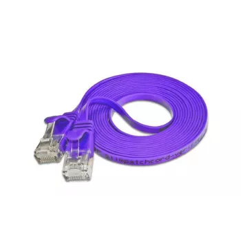 Wirewin SLIM tinklo kabelis U/UTP Cat6 0,75 m violetinės spalvos PKW-SLIM-KAT6 0.75 VT