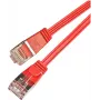 Wirewin SLIM S6 01 RT – Cat.6 SLIM tinklo kabelis, STP(PIMF), 0,1 m, raudonas PKW-STP-SLIM-KAT6 0.1 RT