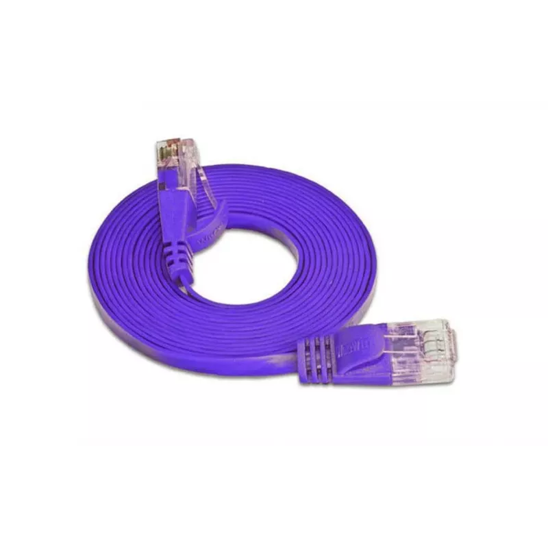 Wirewin Cat.6 SLIM tinklo kabelis U/UTP 1,5 m violetinės spalvos PKW-SLIM-KAT6 1.5 VT