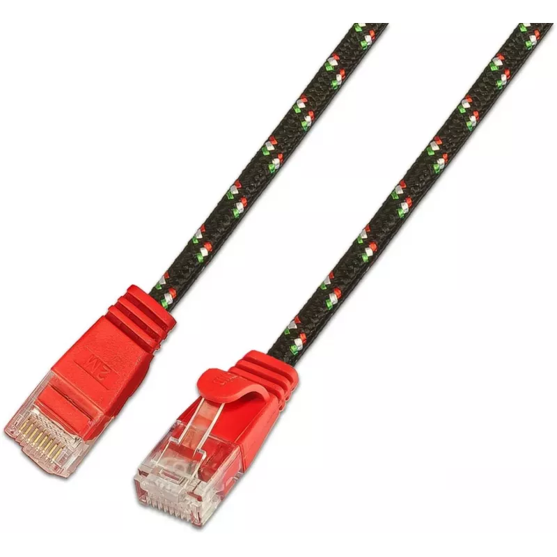 Wirewin SLIM Tough UTP tinklo kabelis Cat6 U/UTP raudonas 0,25m RJ45 PKW-TOUGH-K6 0.25 RT