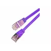 Wirewin Triotronik Cat6 U/FTP plonas Ethernet tinklo kabelis, 3 m, RJ-45 male to male, varis, violetinės spalvos PKW-STP-SLIM-KAT6 3.0 VT