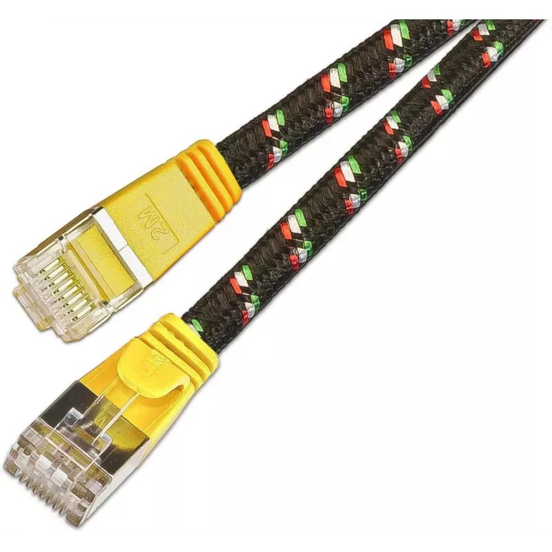 Wirewin SLIM ST6 3 GE – Cat.6 SLIM-Tough tinklo kabelis, F/FTP, 3,0 m, geltonas (PKW-TOUGH-STP-K6 3.0 GE)
