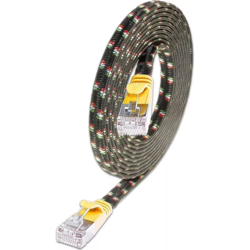 Wirewin SLIM ST6 5 GE - Cat.6 SLIM-Tough tinklo kabelis, F/FTP, 5,0 m, geltonas PKW-TOUGH-STP-K6 5.0 GE