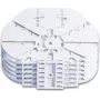 Optotec FOCUS-SAMR-HD6-12C optinis suvirinimo modulis LFC optinėms movoms, 6 Single Reduced kasetės (CTR), maks. 72 skaidulos, FTTx