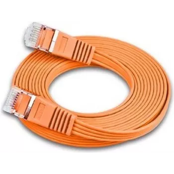 Wirewin Triotronik 0,15 m Cat6 U/FTP tinklo kabelis, RJ-45 – RJ-45, oranžinis PKW-STP-SLIM-KAT6 0.15 OR