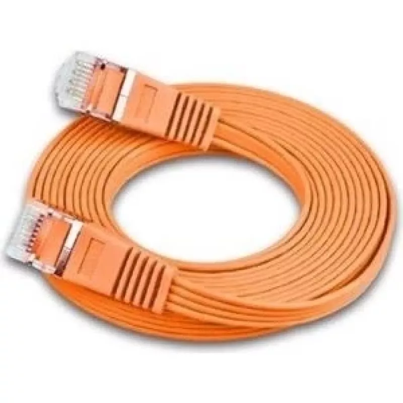 Wirewin Triotronik 0,15 m Cat6 U/FTP tinklo kabelis, RJ-45 – RJ-45, oranžinis PKW-STP-SLIM-KAT6 0.15 OR