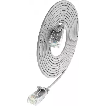 Wirewin Cat.6 Slim-Light tinklo kabelis U/UTP 0,15 m, pilkas (PKW-LIGHT-K6 0.15)