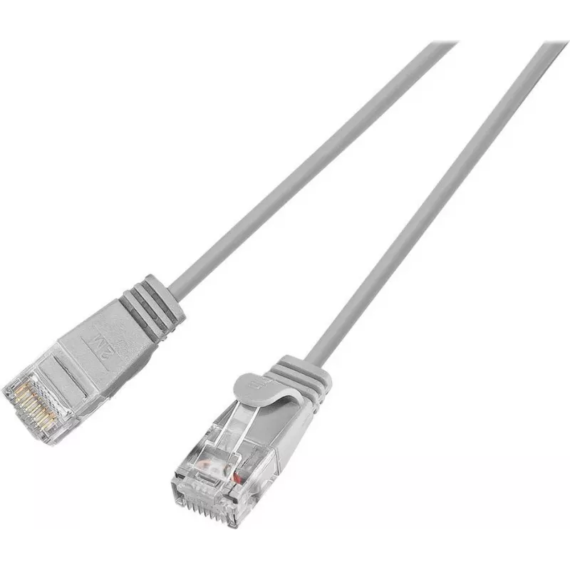Wirewin Cat.6 Slim-Light tinklo kabelis U/UTP 0,15 m, pilkas (PKW-LIGHT-K6 0.15)