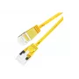 Wirewin Slim Round U/FTP Cat 6a tinklo kabelis, 7,0 m, geltonas, PoE, 10 Gbps PKW-LIGHT-STP-K6A 7.0 GE