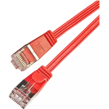 Wirewin SLIM S6 1.5 RT - Cat.6 SLIM tinklo kabelis, STP (PIMF), 1,5 m, raudonas PKW-STP-SLIM-KAT6 1.5 RT