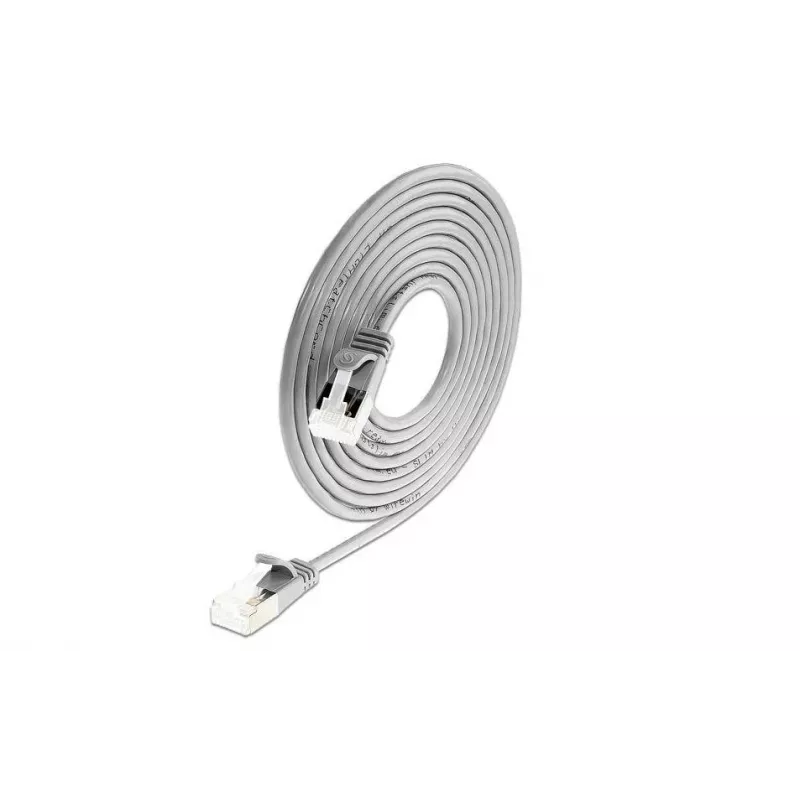 Wirewin Cat 6a U/FTP Slim Ethernet tinklo kabelis, 5m, pilkas, 10Gbps, PoE++ PKW-LIGHT-STP-K6A 5.0