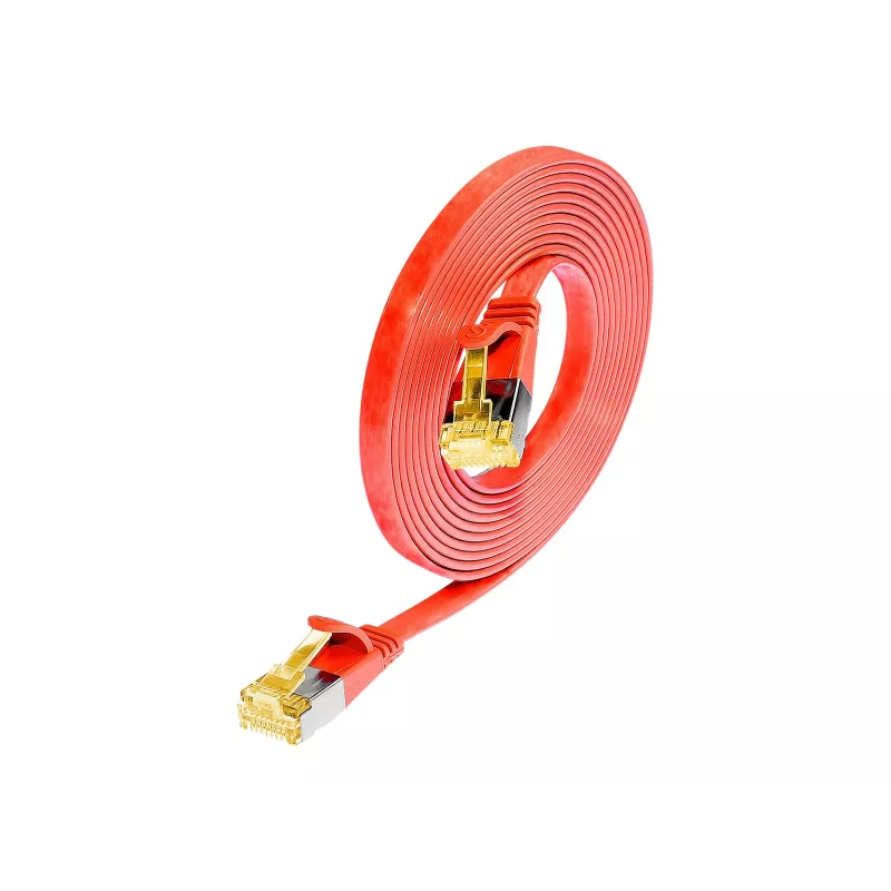 Wirewin Cat6a U/FTP plonas Ethernet tinklo kabelis, RJ45, raudonas, 2m PKW-STP-SLIM-K6A 2.0 RT