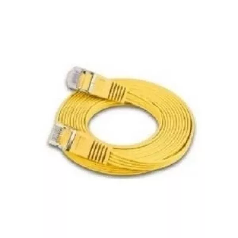 Wirewin Triotronik Cat6 U/FTP tinklo kabelis, 20 m, RJ45 vyriškas į vyrišką, geltonas PKW-STP-SLIM-KAT6 20.0 GE