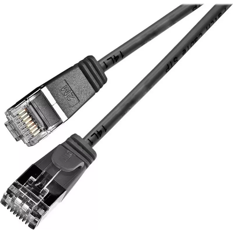 Wirewin Triotronik PKW-LIGHT-STP-K6 0.5 SW Cat6 S/FTP tinklo kabelis, juodas, 0,5 m