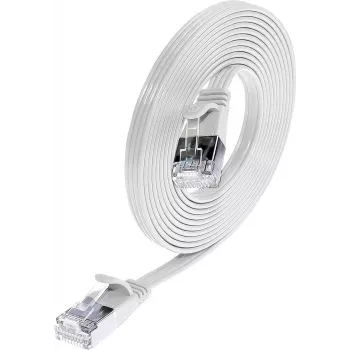 Wirewin Triotronik PKW-STP-SLIM-KAT6 7.5 WS Cat6 U/FTP plonas tinklo pataisos kabelis, RJ45 male to male, 7,5 m, baltas
