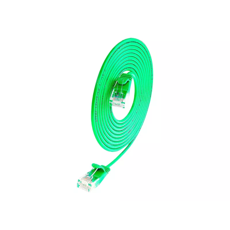 Wirewin SLIM UL6 1 GN - Cat.6 plonas tinklo kabelis, U/UTP, 1,0 m, žalias PKW-LIGHT-K6 1.0 GN