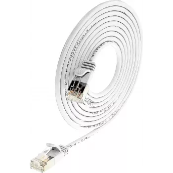 Wirewin Triotronik PKW-LIGHT-STP-K6 5.0 WS - Cat6 STP tinklo kabelis, RJ-45 male/male, 5m, baltas