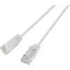 Wirewin SLIM UL6 1 WS – Cat.6 Slim-Light tinklo kabelis, U/UTP, 1,0 m, baltas (PKW-LIGHT-K6 1.0 WS)