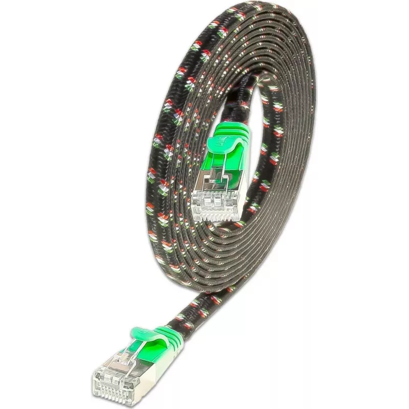 Wirewin SLIM ST6 1 GN - Cat.6 Slim-Tough tinklo kabelis, F/FTP, 1,0 m, žalias PKW-TOUGH-STP-K6 1.0 GN
