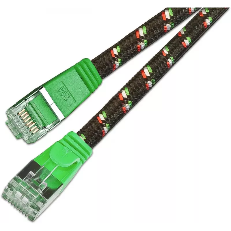 Wirewin SLIM ST6 1 GN - Cat.6 Slim-Tough tinklo kabelis, F/FTP, 1,0 m, žalias PKW-TOUGH-STP-K6 1.0 GN