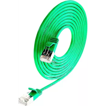 Wirewin Triotronik PKW-LIGHT-STP-K6 0,15 GN Cat6 ekranuotas tinklo kabelis, žalias, 0,15m