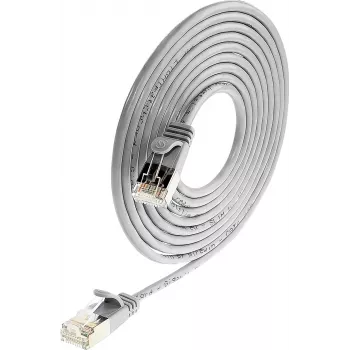 Wirewin Triotronik PKW-LIGHT-STP-K6 0.25 Cat6 RJ45 tinklo kabelis, 0,25 m, STP, varis, pilkas