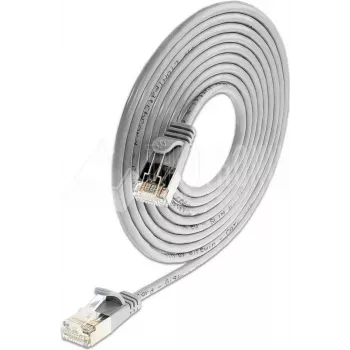 Slim Wirewin Triotronik PKW-LIGHT-STP-K6 Cat6 S/FTP tinklo kabelis, RJ45 male to male, varis, 15 m, juodas