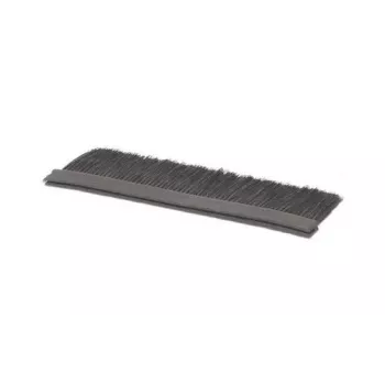 Wirewin Brush Panel 1U 19 colių plastikinis juodas kabelių valdymo skydelis