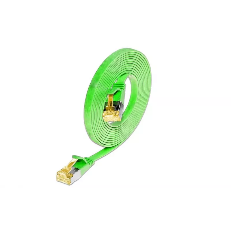 Wirewin Cat6a U/FTP plonas tinklo pataisos kabelis, 0,1m, žalias, RJ45, 10Gbps PKW-STP-SLIM-K6A 0.1 GN