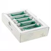 Wirewin SLIM-LS-K6A 0,1 m Cat6a U/FTP plonas Ethernet tinklo kabelis, žalias, 50 vnt. pakuotė